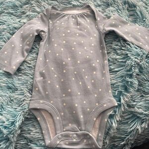 Carter's Blue & White Polka Dot One-Piece — NWOT 3M